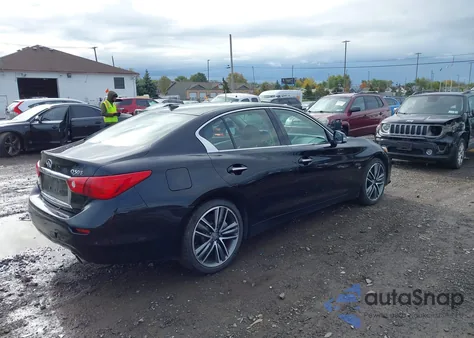 2015 Infiniti Q50 Sport z USA, uszkodzony, nr VIN JN1BV7AR9FM418464